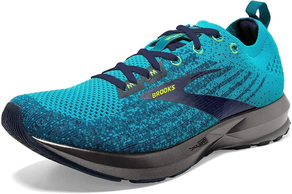 BROOKS WOMENS RICOCHET KNIT TRACK RUNNING SHOES GRAY 10 MEDIUM (B,M)